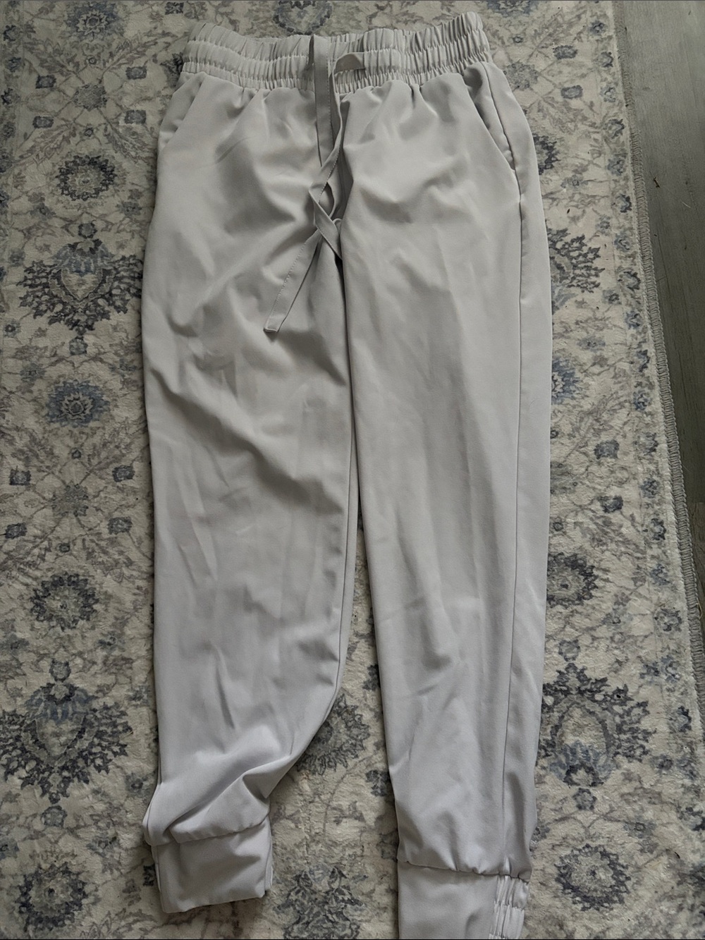 Light gray Drawstring Jogger Pants for Women